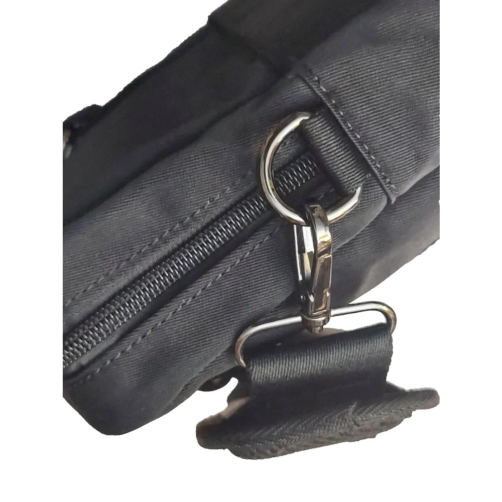 NWT Alfani Mens Nylon Briefcase Bag Black ONE SIZE